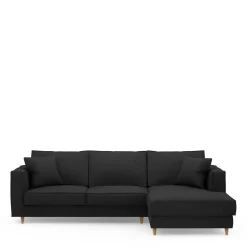 Chaise Longue Bank Rechts Kendall, Basic Black