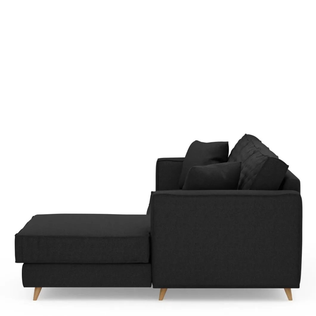 Chaise Longue Bank Rechts Kendall, Basic Black