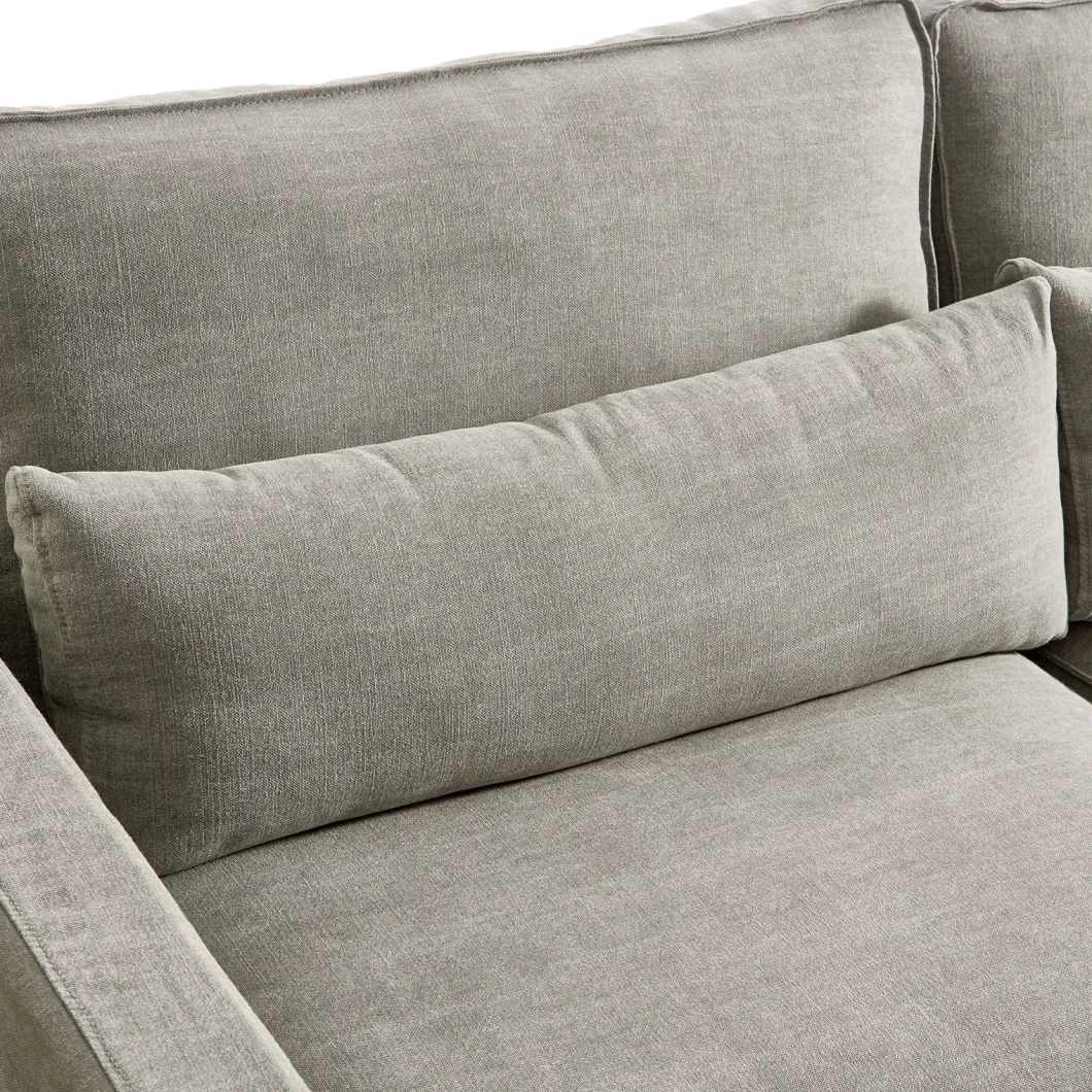 Chaise Longue Bank Rechts Brompton Cross, Stone