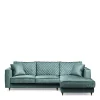 Chaise Longue Bank Rechts Kendall, Mineral Blue