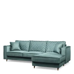 Chaise Longue Bank Rechts Kendall, Mineral Blue