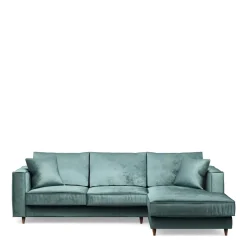 Chaise Longue Bank Rechts Kendall, Mineral Blue