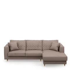 Chaise Longue Bank Rechts Kendall, Brown Sugar