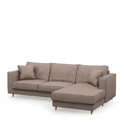 Chaise Longue Bank Rechts Kendall, Brown Sugar