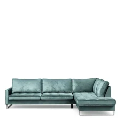 Chaise Longue Bank Rechts West Houston, Mineral Blue