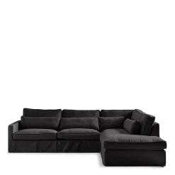 Chaise Longue Bank Rechts Brompton Cross, Basic Black