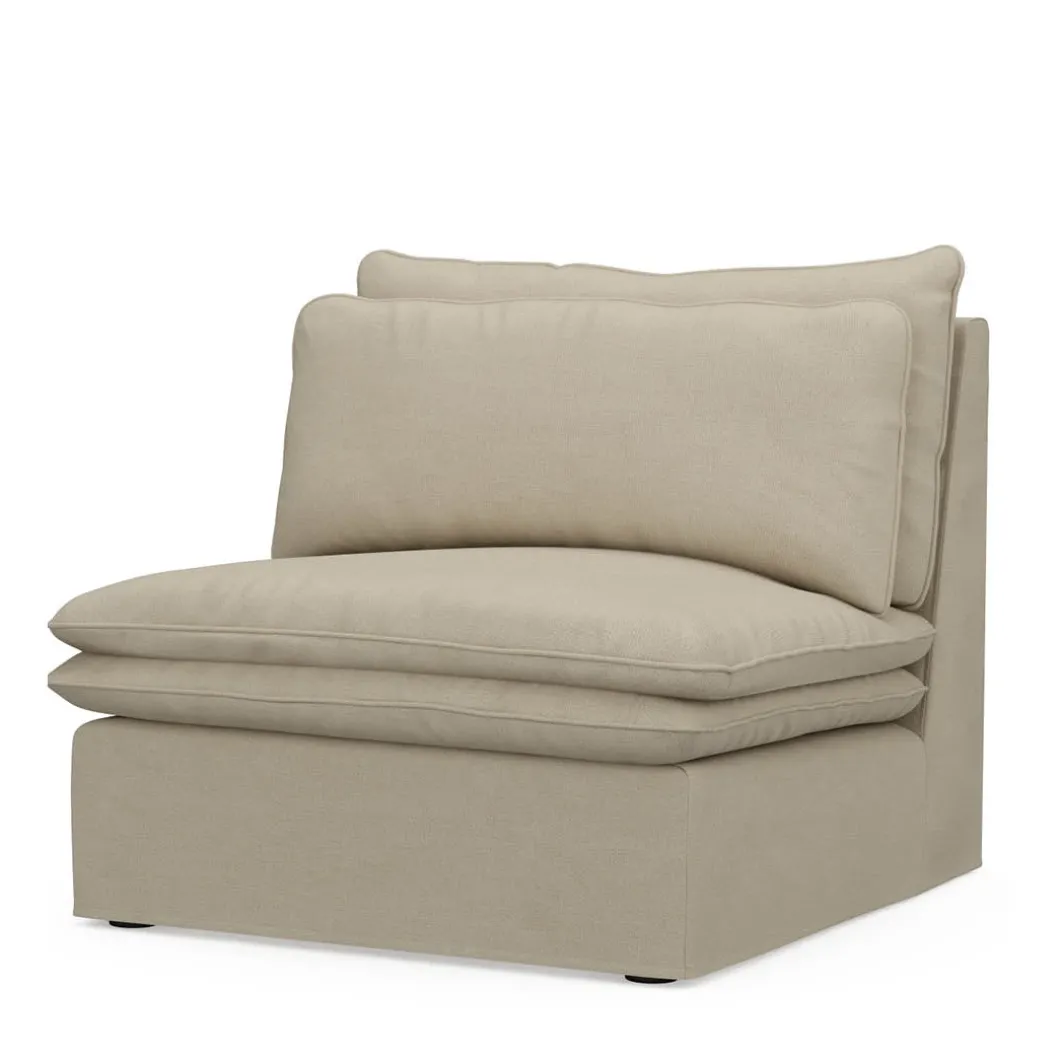 Continental Center, oxford weave, flanders flax