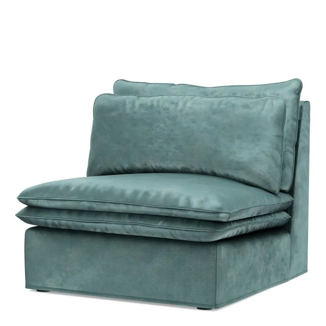 Continental Center, velvet, mineral blue