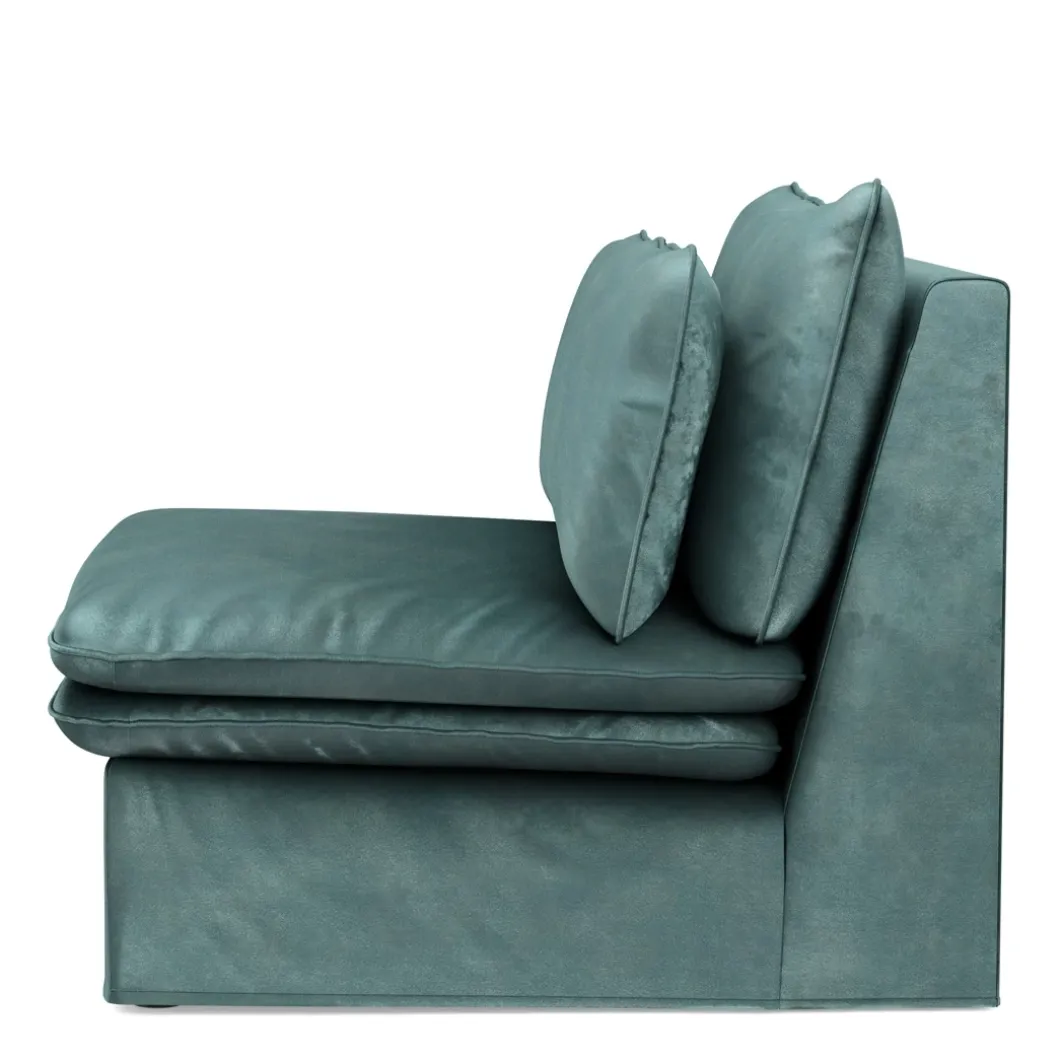 Continental Center, velvet, mineral blue