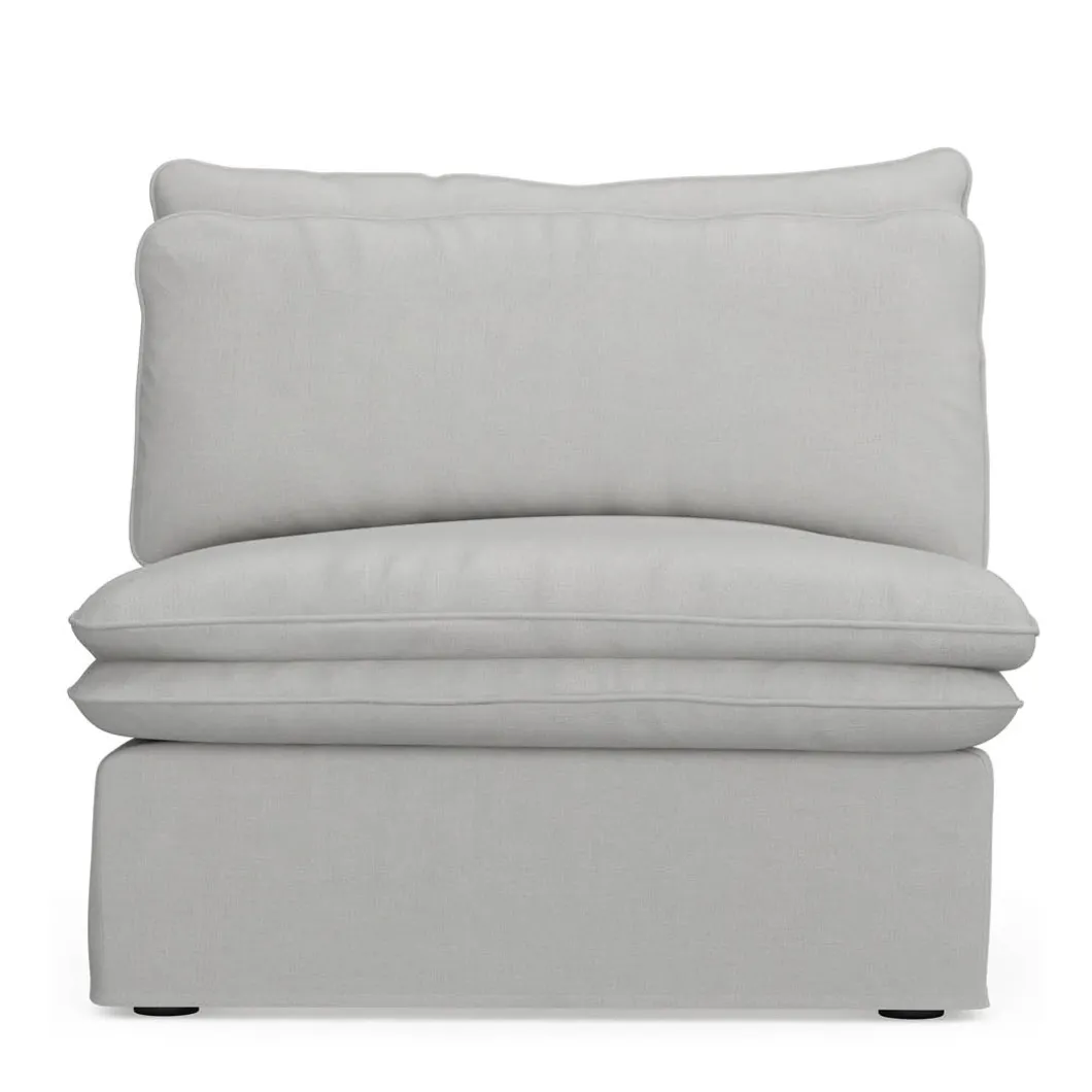 Continental Center, washed cotton, ash grey