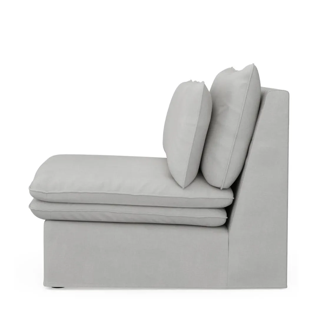 Continental Center, washed cotton, ash grey