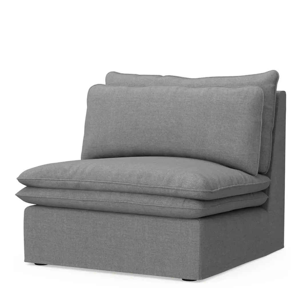 Continental Center, washed cotton, grey