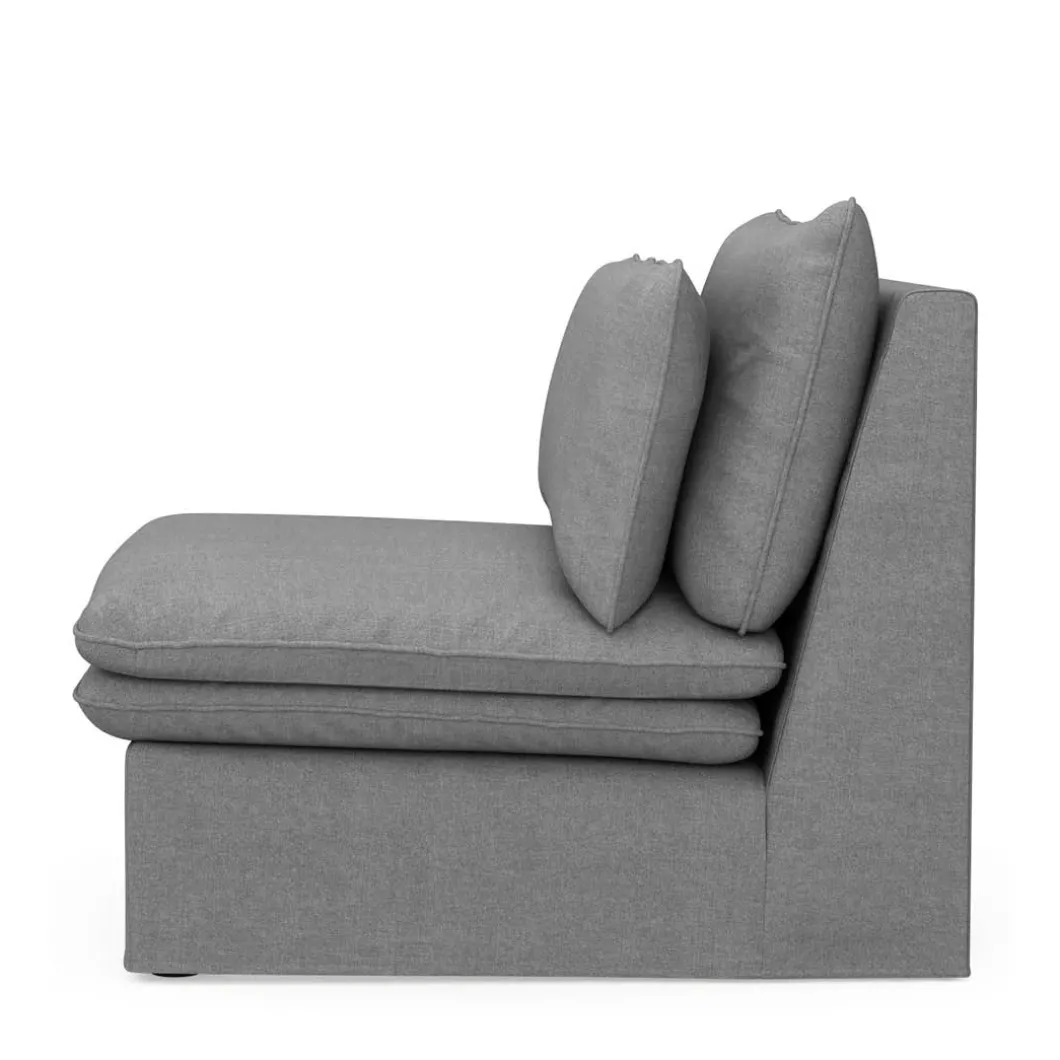 Continental Center, washed cotton, grey