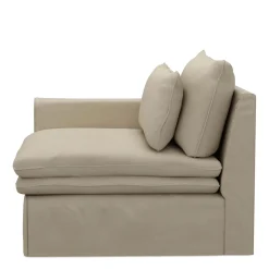 Continental Corner Left, oxford weave, flanders flax