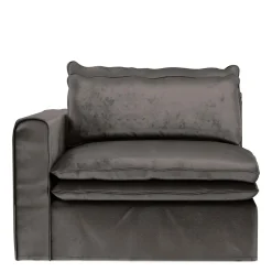 Continental Corner Left, velvet, grimaldi grey