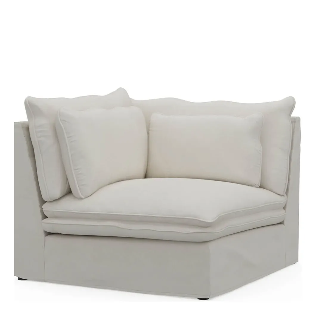 Continental Corner, oxford weave, alaskan white