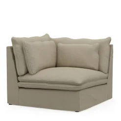 Continental Corner, oxford weave, flanders flax