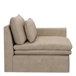 Continental Corner Right, washed cotton, natural