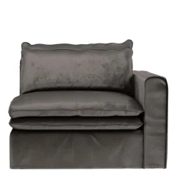 Continental Corner Right, velvet, grimaldi grey