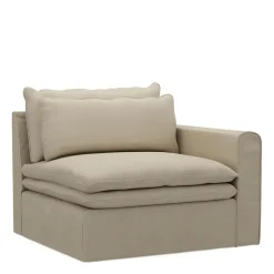 Continental Corner Right, oxford weave, flanders flax