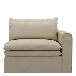 Continental Corner Right, oxford weave, flanders flax