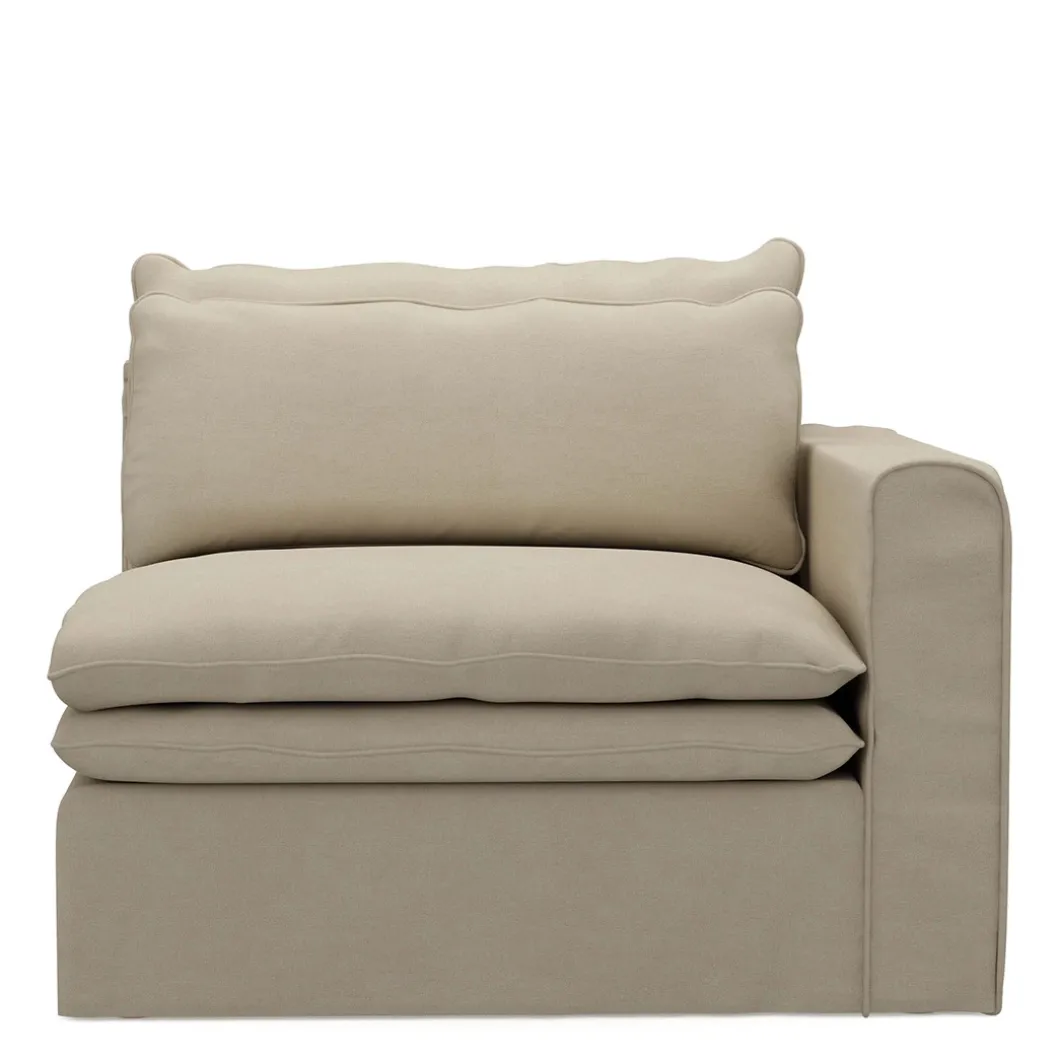 Continental Corner Right, oxford weave, flanders flax