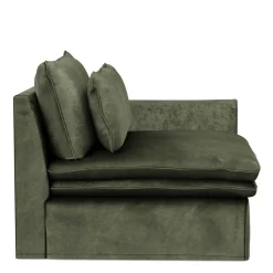 Continental Corner Right, velvet, ivy