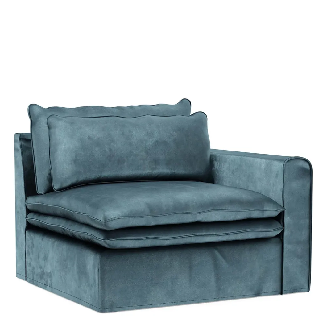 Continental Corner Right, velvet I, petrol