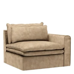 Continental Corner Right, velvet I, golden beige