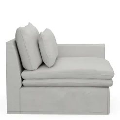 Continental Corner Right, washed cotton, ash grey