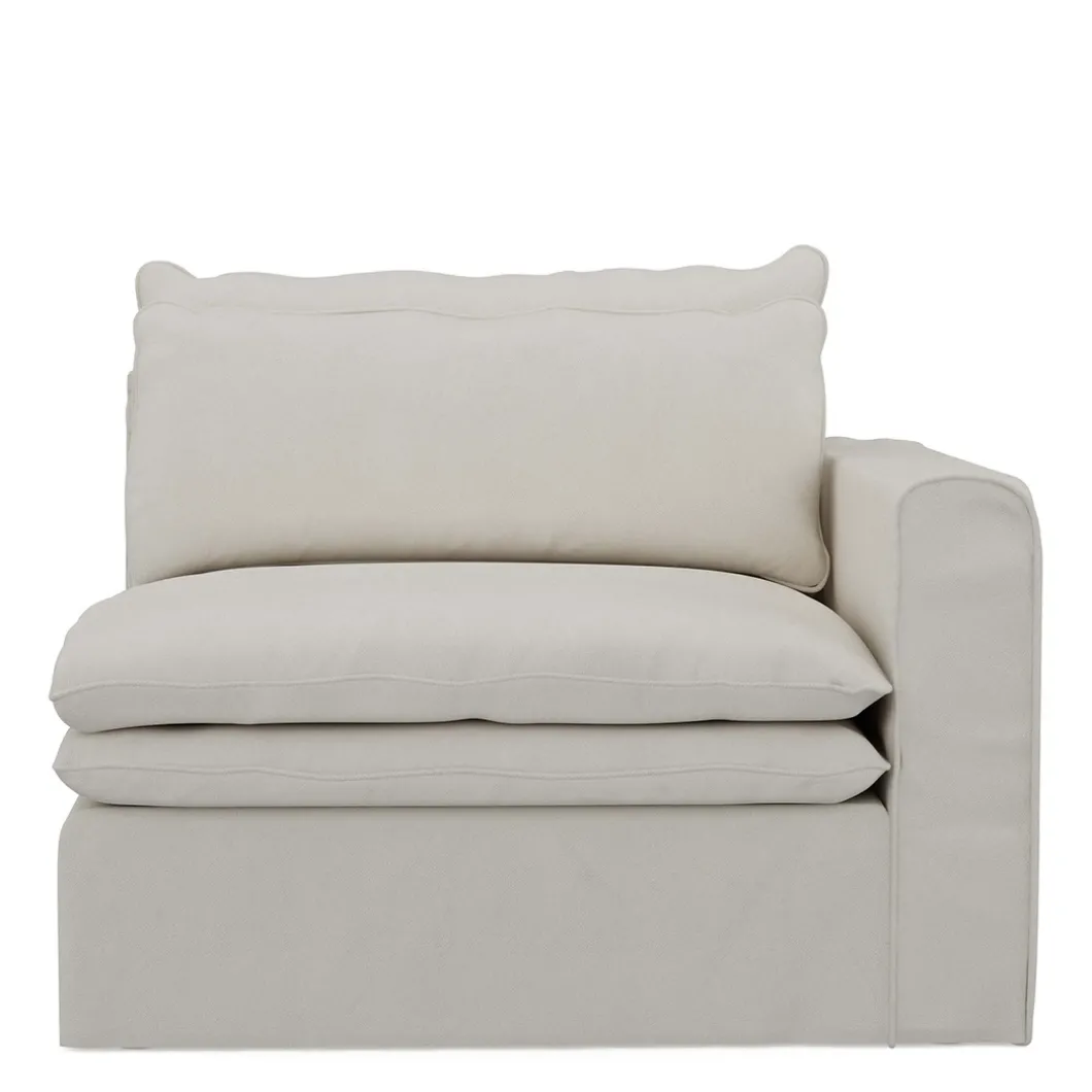 Continental Corner Right, oxford weave, alaskan white