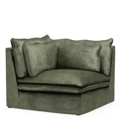 Continental Corner, velvet, ivy