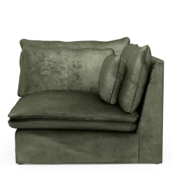 Continental Corner, velvet, ivy