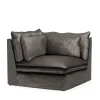 Continental Corner, velvet, grimaldi grey