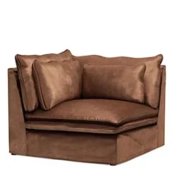 Continental Corner, velvet, chocolate