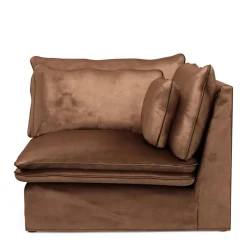 Continental Corner, velvet, chocolate