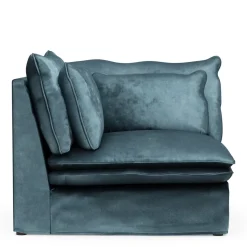 Continental Corner, velvet, petrol