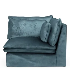 Continental Corner, velvet, petrol