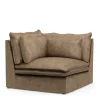 Continental Corner, velvet, golden beige