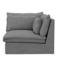 Continental Corner, washed cotton, grey