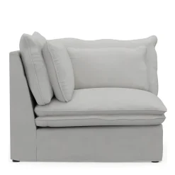 Continental Corner, washed cotton, ash grey