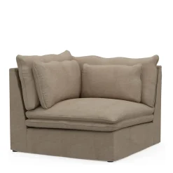 Continental Corner, washed cotton, natural