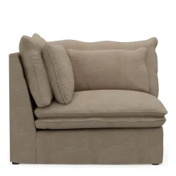 Continental Corner, washed cotton, natural