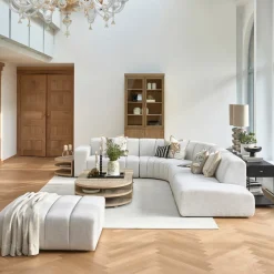 Dazzle Footstool Antique White