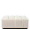 Dazzle Footstool, Soft White