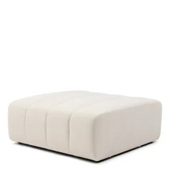 Dazzle Footstool, Soft White