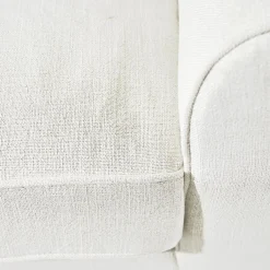 Delano Wing Chair, mouliné linen, pristine white