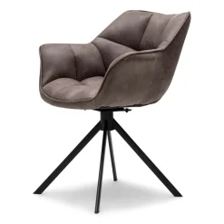 Draaibare Eetkamerstoel Carnaby, Coffee, Pellini
