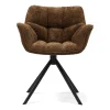 Draaibare eetkamerstoel Carnaby, Umber Brown