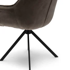 Draaibare Eetkamerstoel Carnaby, Anthracite, Velvet
